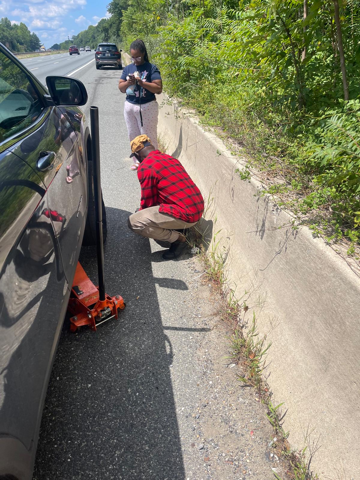 Grace Auto technician performing mobile service